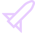 Icon of a rocketship