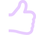 Icon of a hand giving a thumbs up