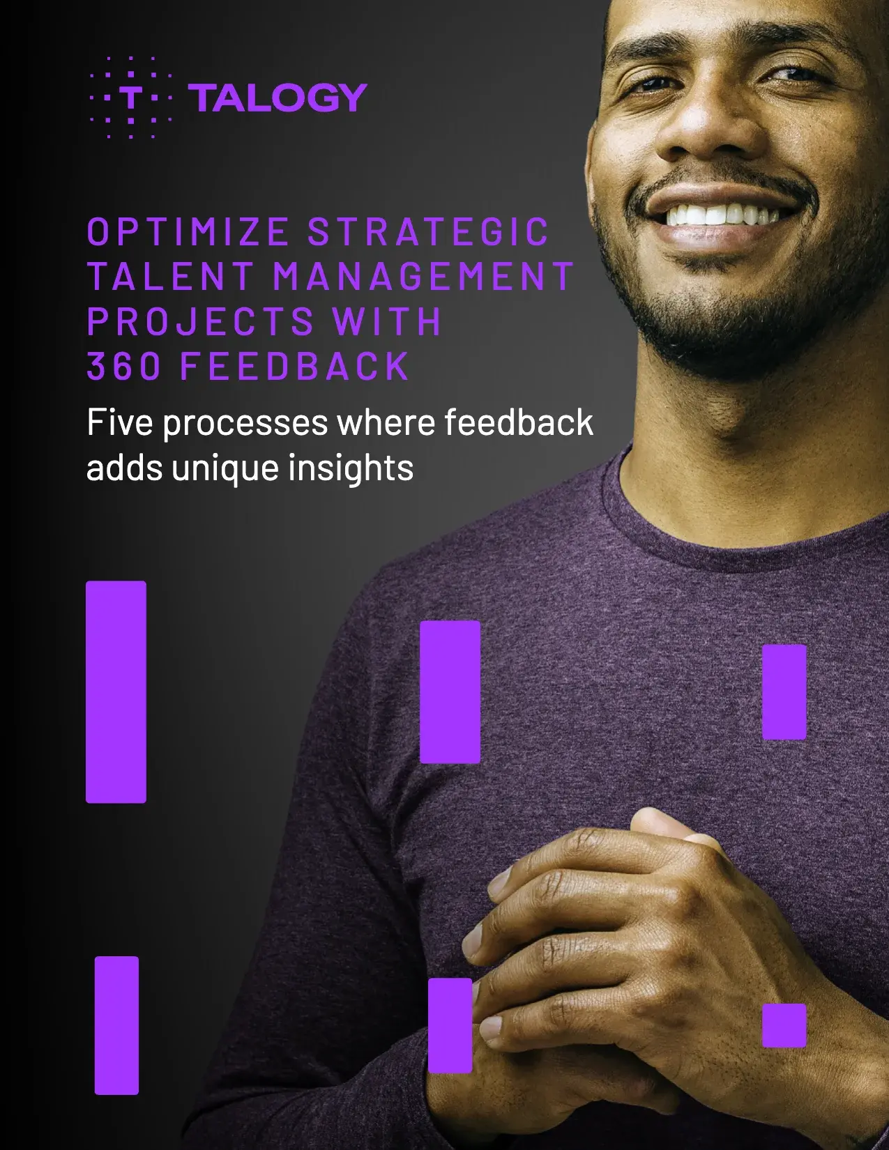 Cover of the Talogy advice guide “Optimize strategic talent management projects with 360 feedback”