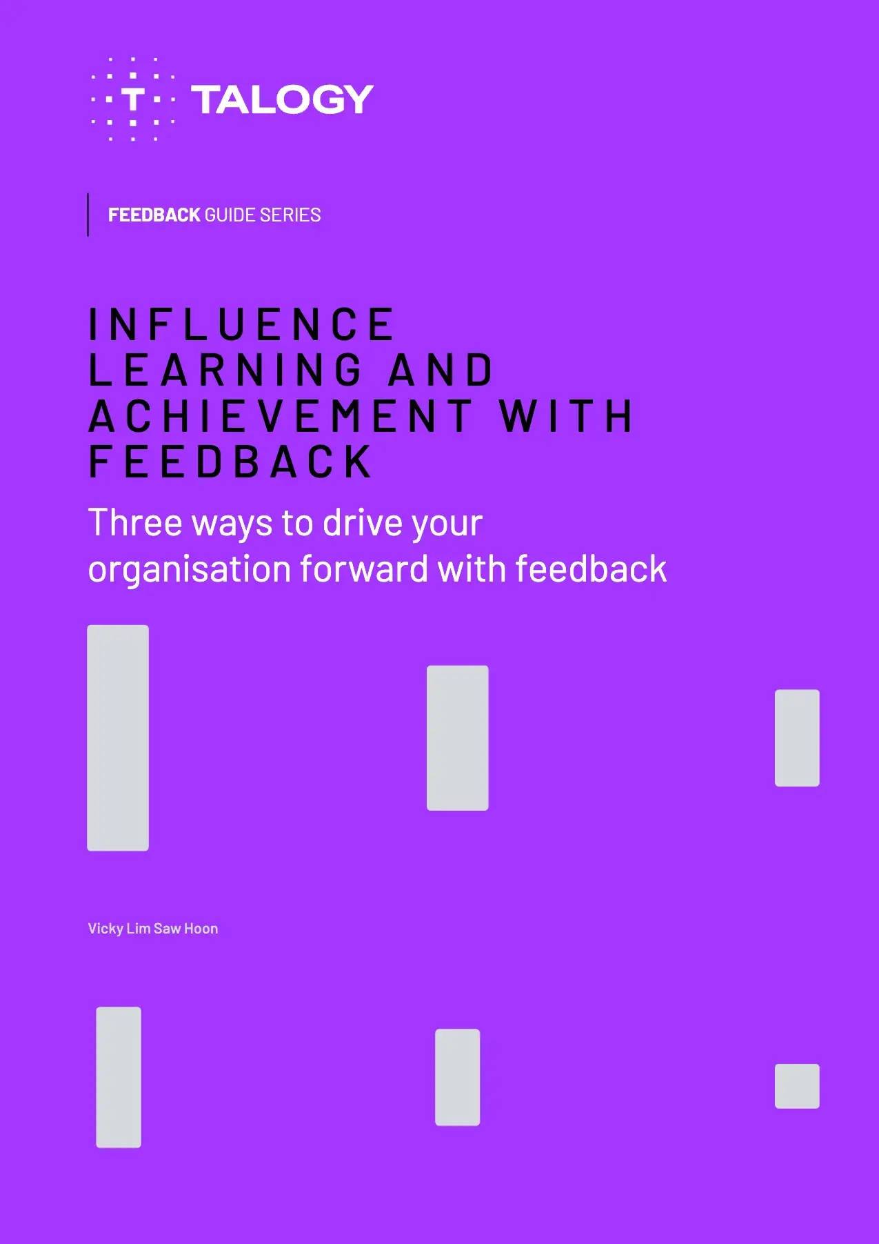 Cover of the Talogy guide “Three ways to drive your organization forward with feedback”