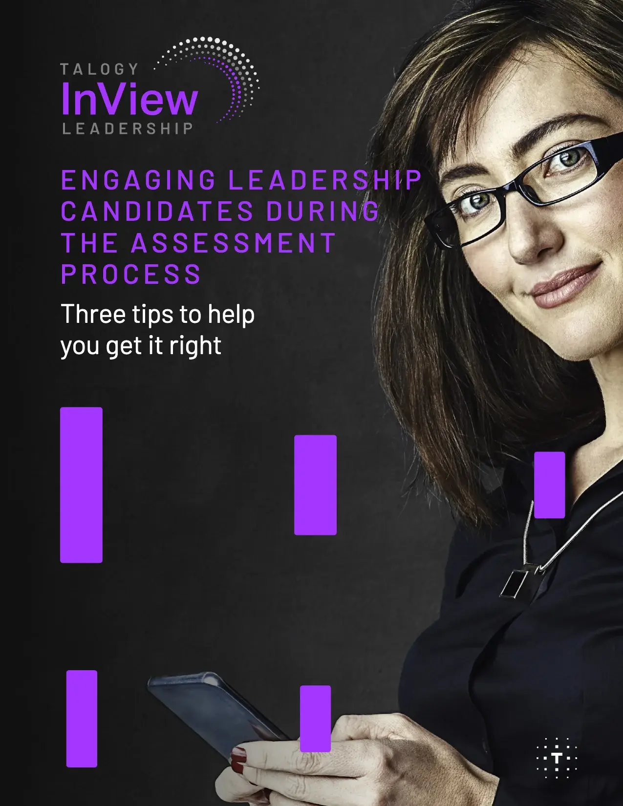 Cover of the Talogy tipsheet “Engaging leadership candidates during the assessment process: Three tips to help you get it right”