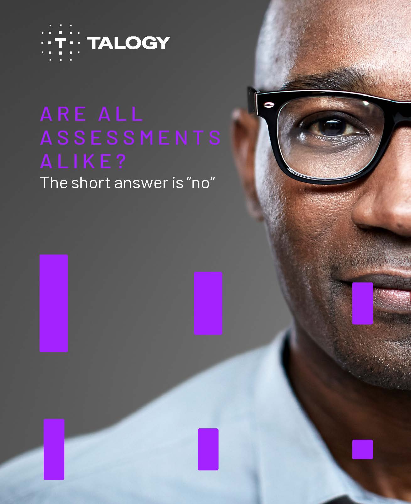 Cover of the Talogy whitepaper “Are all assessments alike?”