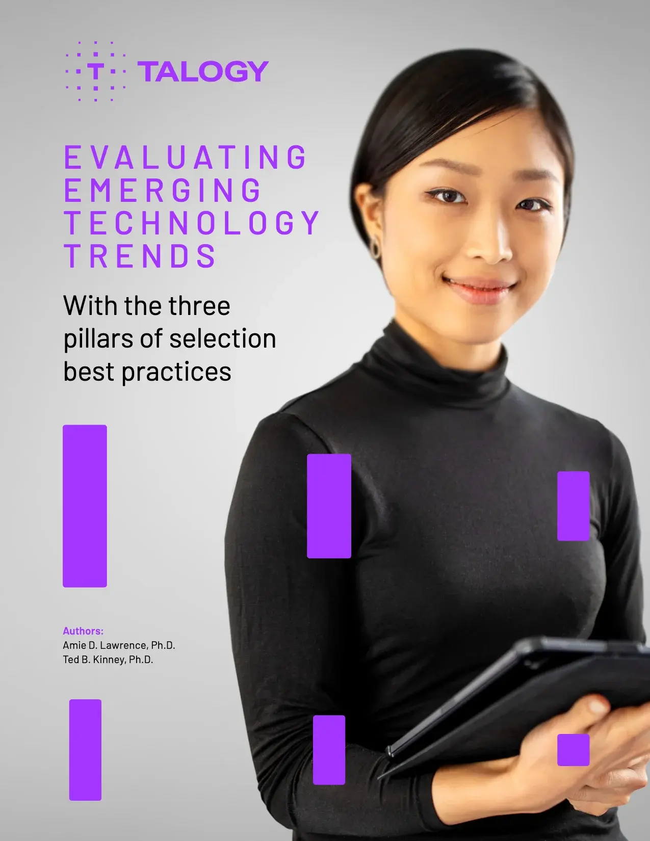 Cover of the Talogy whitepaper “Evaluating emerging technology trends with the three pillars of selection best practices”