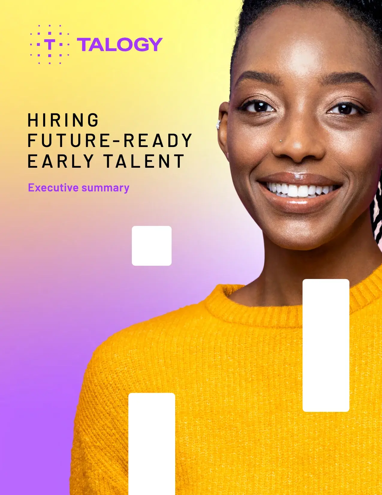 Cover of the Talogy executive summary “Hiring future-ready early talent”