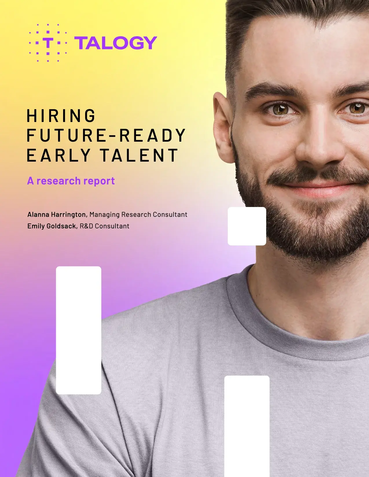 Cover of the Talogy research report “Hiring future-ready early talent: A research report”