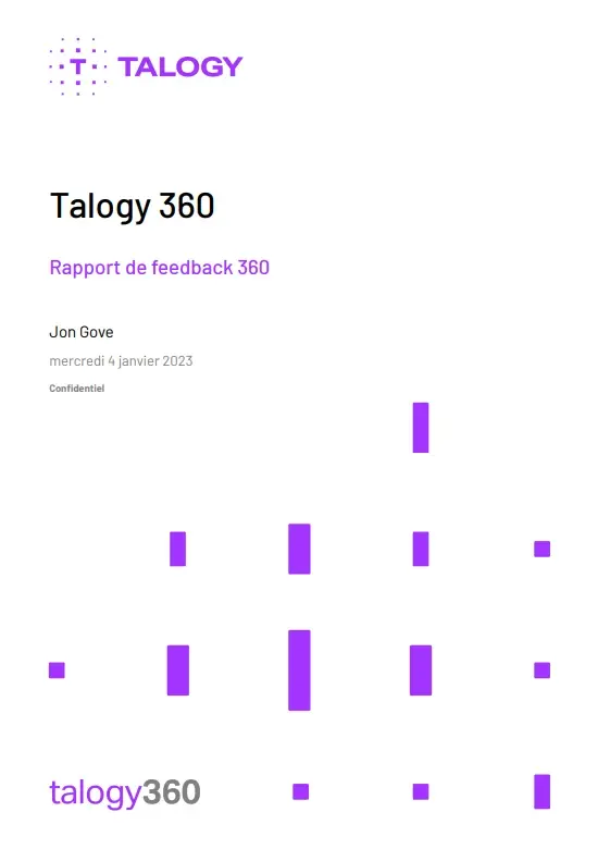 Couverture de « Rapport de Feedback 360 », Talogy