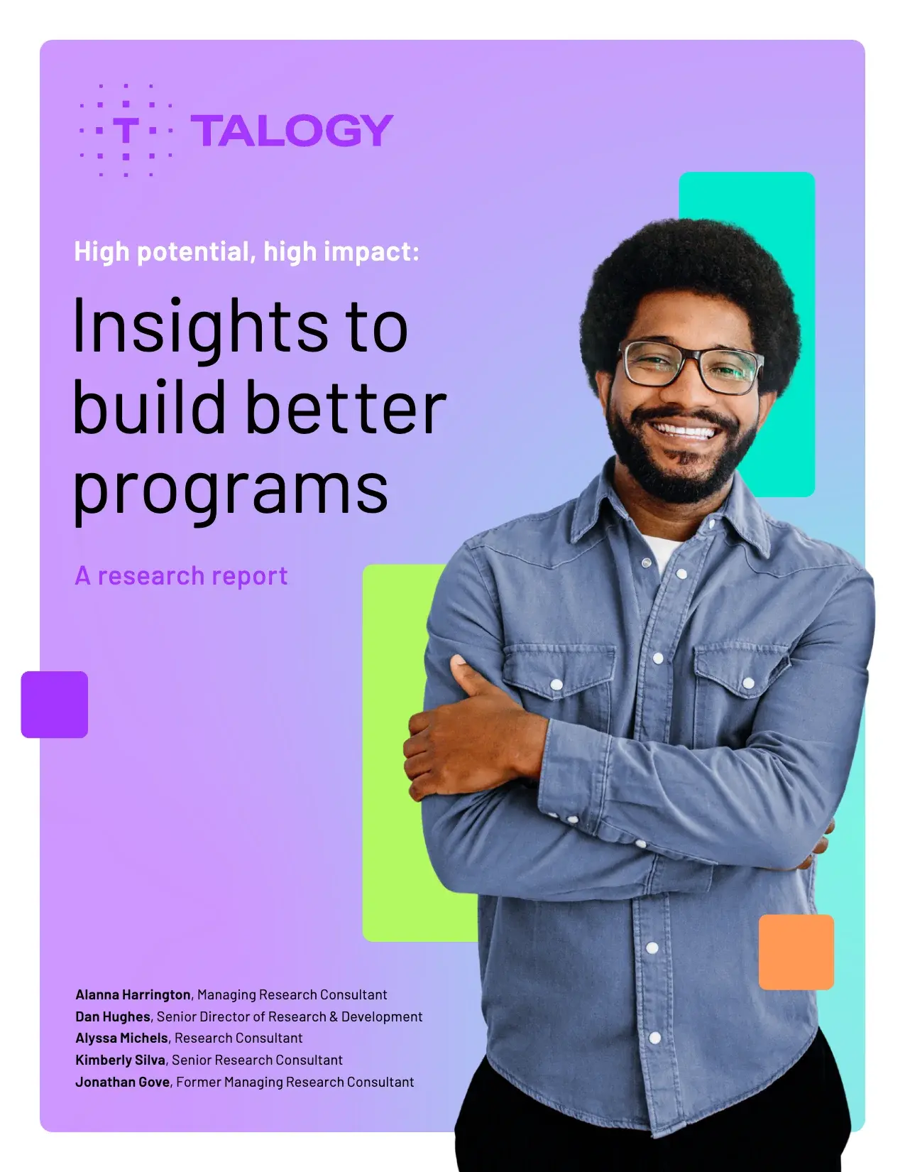 Cover of the Talogy research report “High potential, high impact: A research report”