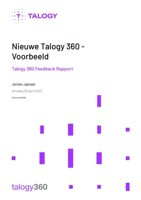 Cover van ‘360 feedback voorbeeldrapport’ van Talogy