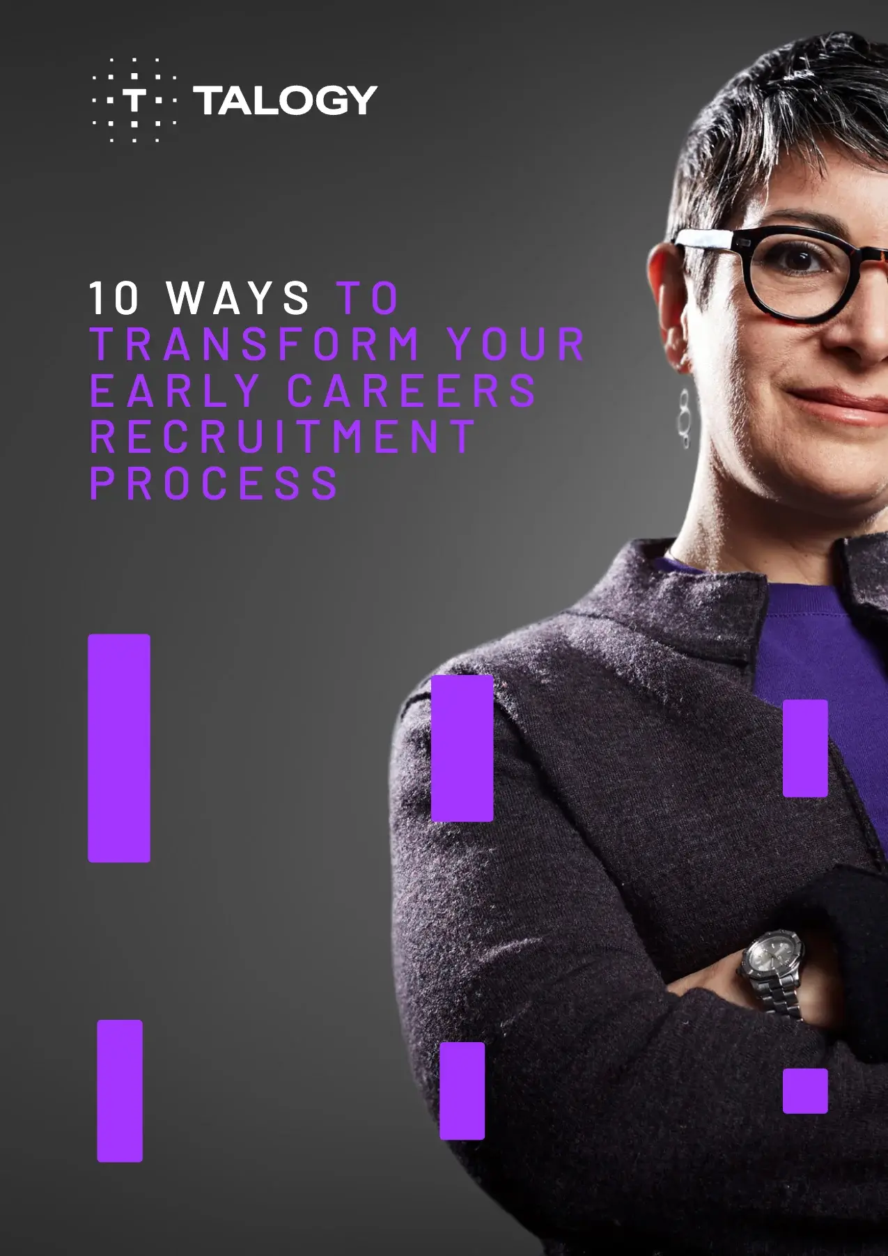 Cover of the Talogy guide “10 ways to transform your early careers recruitment process”