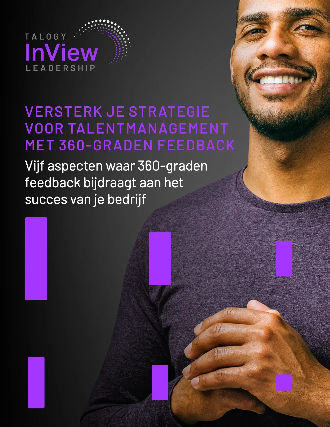 Cover van de Talogy InView-gids ‘Versterk je strategie voor talentmanagement met 360-graden feedback’