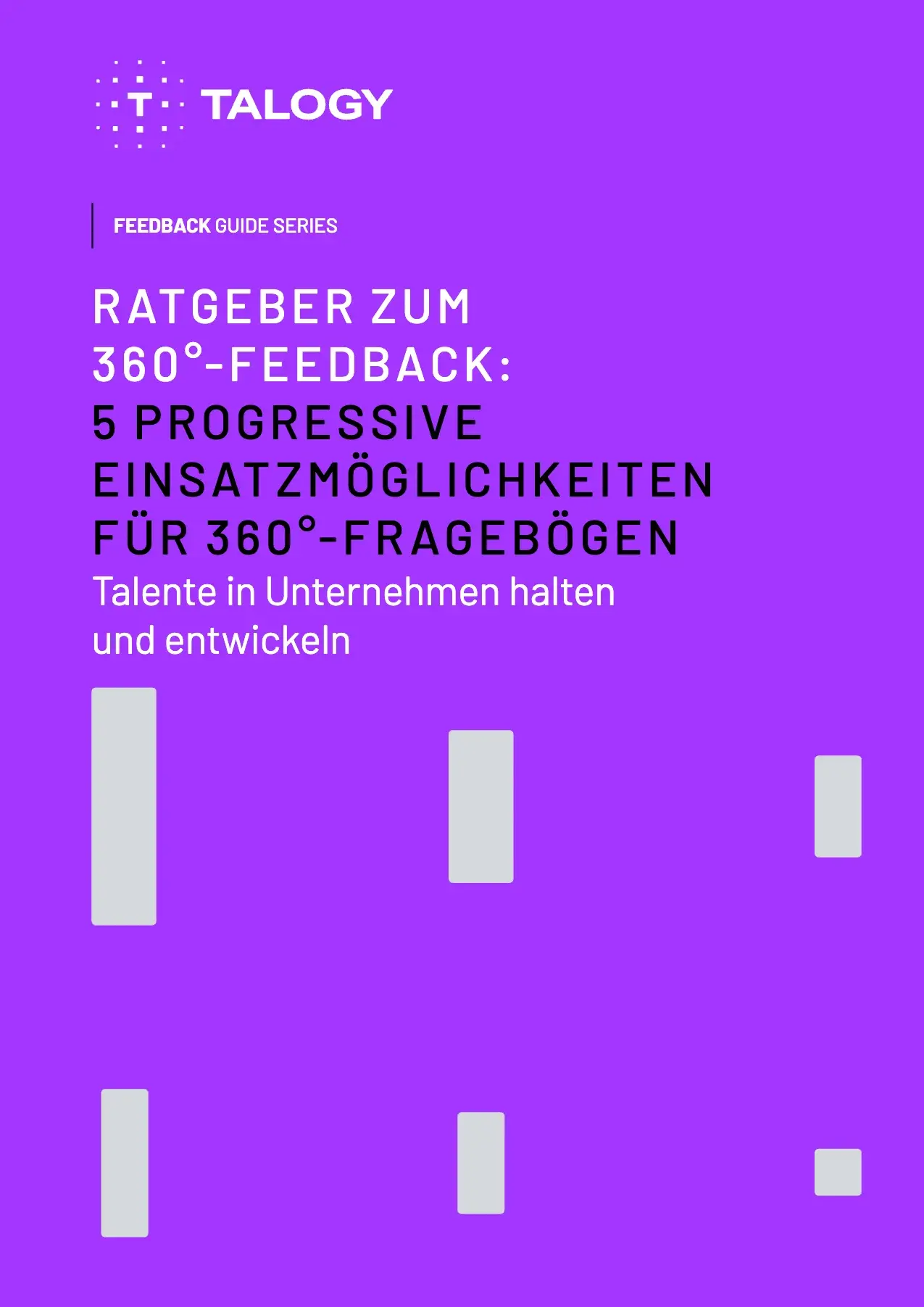 Cover von „Fünf progressive Einsatzmöglichkeiten für 360°-Fragebögen“ von Talogy